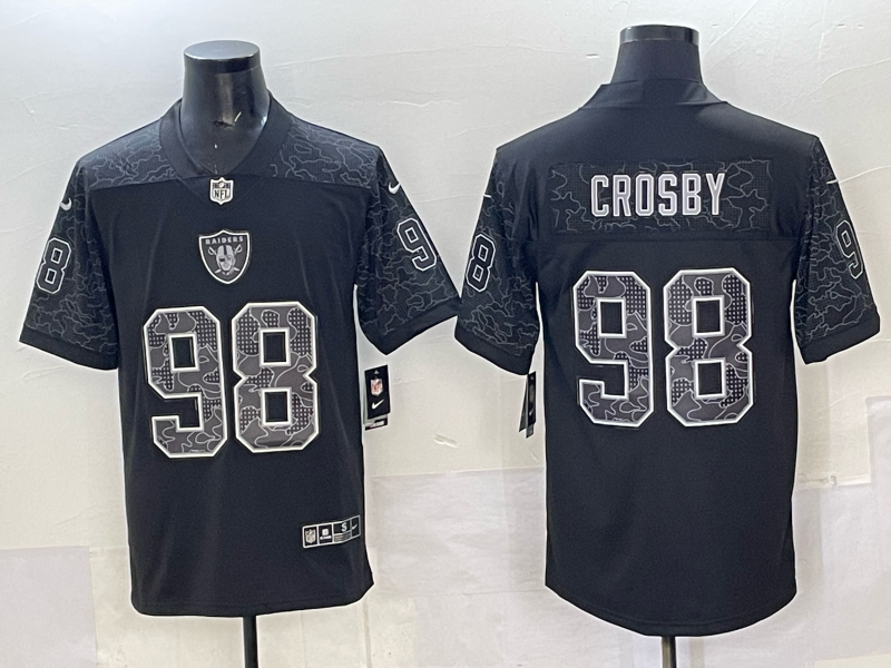 Men Oakland Raiders #98 Crosby black Nike 2025 Limited NFL Jersey 032